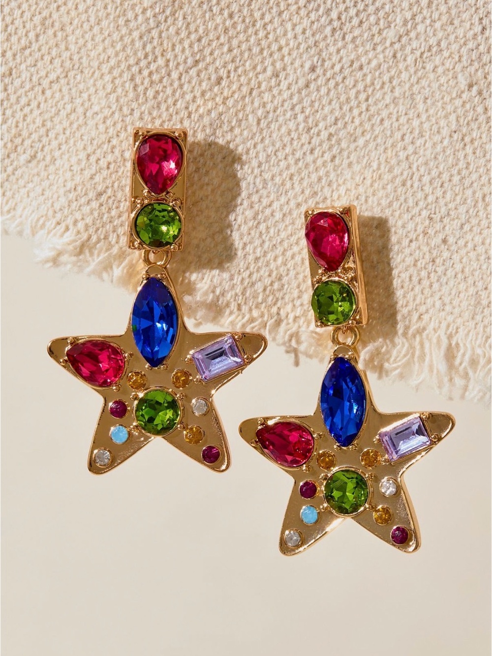 Free people Nancy Ann earrings NWT gold.